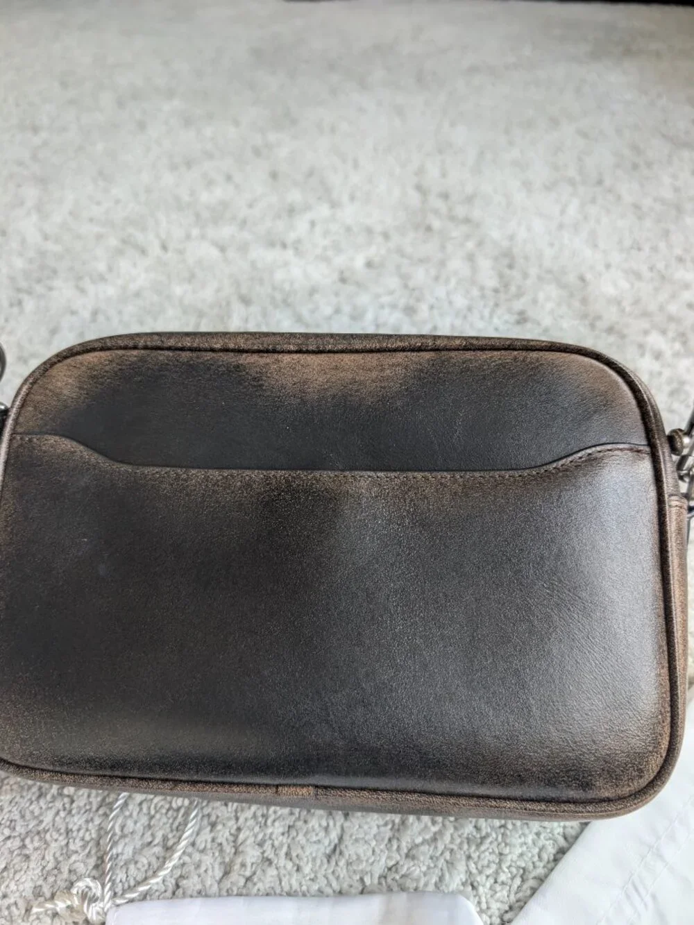 Coach Radio Camera Bag in Loved Leather